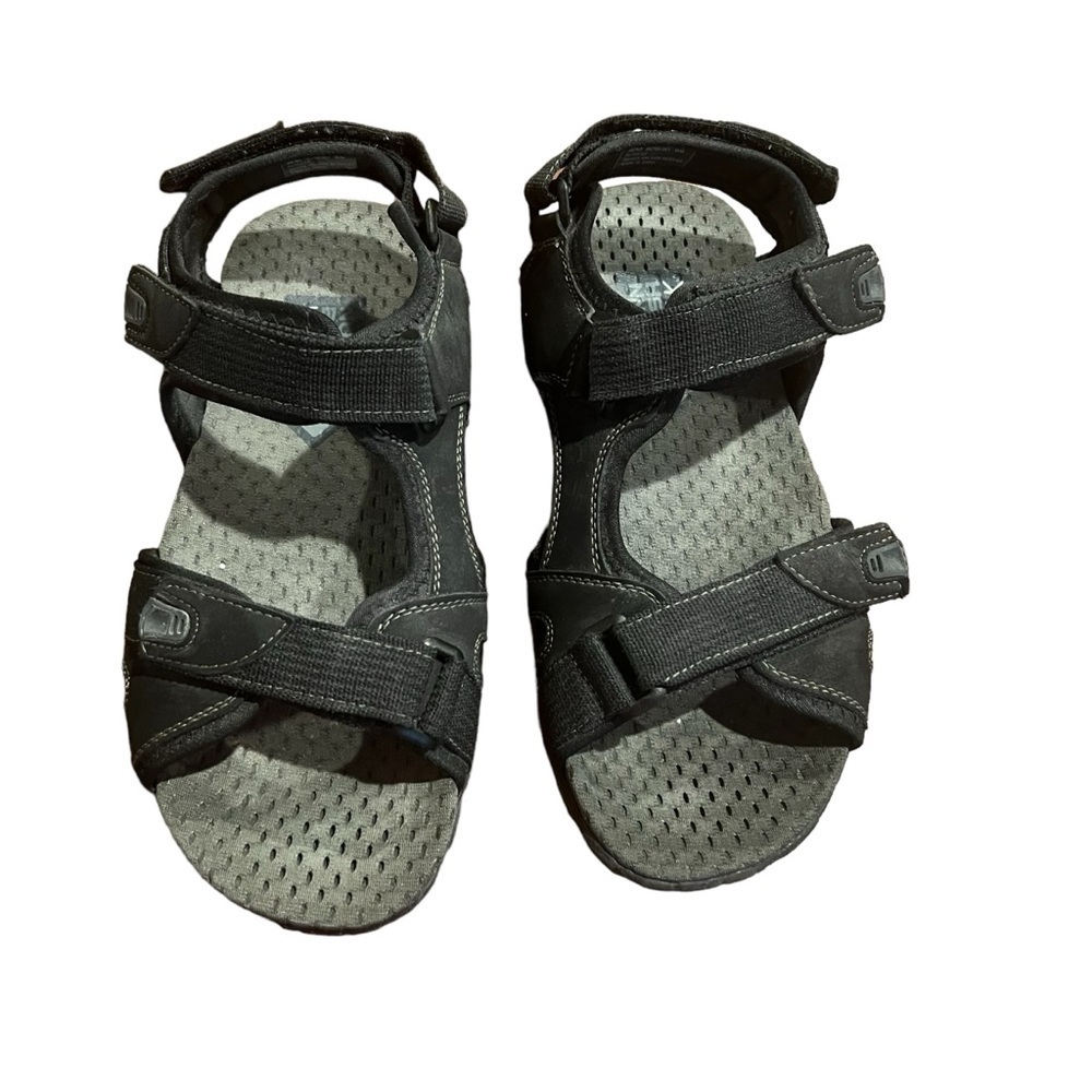 Nunn Bush Walk Men’s Black 3 Strap Sandal Size 9M Outdoor Hiking Leisure